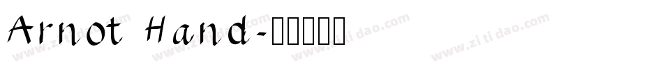 Arnot Hand字体转换